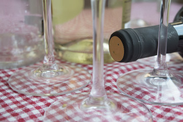 bottleneck of an ageing wine