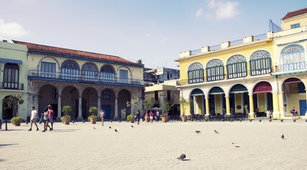 Main square in Havana , Cuba