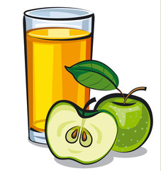apple juice glass