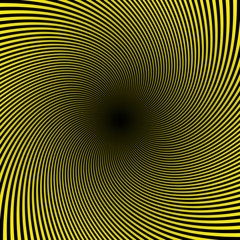 Black Yellow Twist Abstract Background