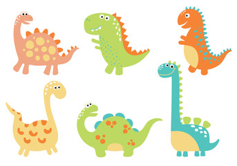 Cute dino illustration - 153806221