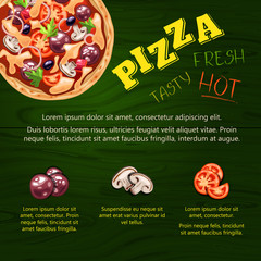 Poster fresh pizza