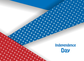 Independence day vector design over white background. Colorful elements, template for greeting cards. Eps10