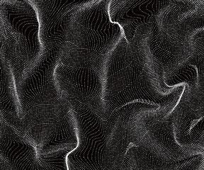 Composed of particles swirling abstract graphics