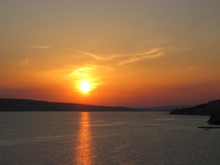 Fototapeta na wymiar Sonnenuntergang Kroatien