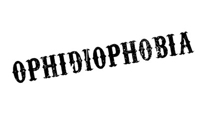 Ophidiophobia rubber stamp. Grunge design with dust scratches. Effects can be easily removed for a clean, crisp look. Color is easily changed.
