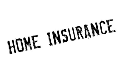 Home Insurance rubber stamp. Grunge design with dust scratches. Effects can be easily removed for a clean, crisp look. Color is easily changed.