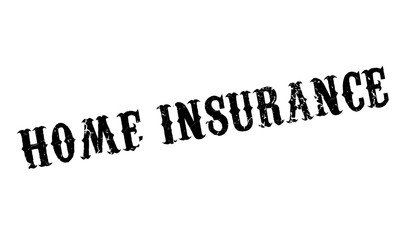 Home Insurance rubber stamp. Grunge design with dust scratches. Effects can be easily removed for a clean, crisp look. Color is easily changed.