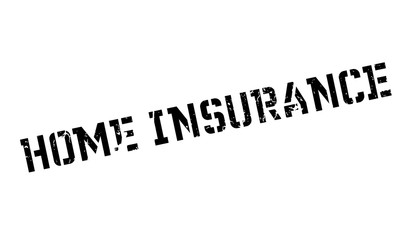 Home Insurance rubber stamp. Grunge design with dust scratches. Effects can be easily removed for a clean, crisp look. Color is easily changed.