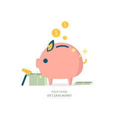 Save money piggy bank