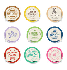 Obraz premium Modern bubble speech sticker collection
