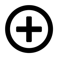 Icon herein zoomen, Pluspol, Vektorgrafik