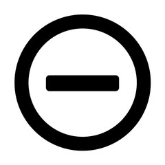 Icon heraus zoomen, Minuspol, Vektorgrafik