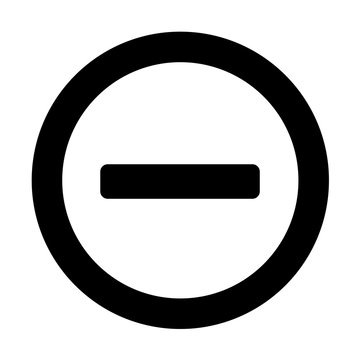 Icon heraus zoomen, Minuspol, Vektorgrafik