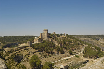 Fototapeta na wymiar Castle of Alarcon, Cuenca, Castilla La Mancha, Spain