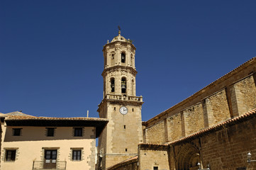 Fototapeta na wymiar La Asuncion church, Mosqueruela, Teruel province, Aragon, Spain