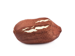Peeled peanut isolated