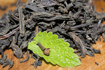 сухо чай с листиком мяты