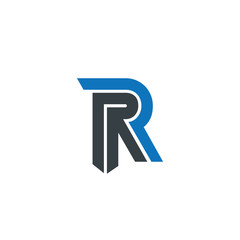 Initial Letter R IR Isolated Design Logo