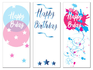 Set of Birthday cards