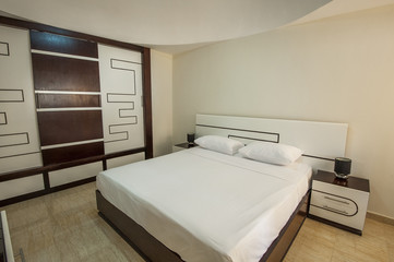 Interior design of bedroom in house