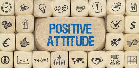 Positive Attitude / Würfel mit Symbole