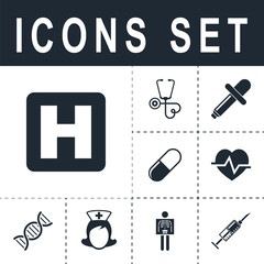 icon hospital sign