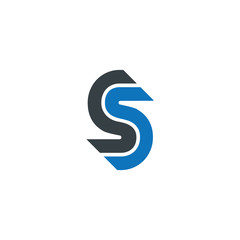 Initial Letter S Linked Design Logo