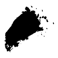 Abstract black ink blot background