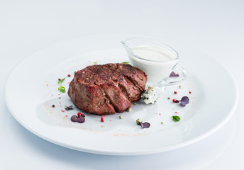 Grilled steak delicious meat