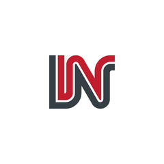 Initial Letter IN UN Linked Design Logo