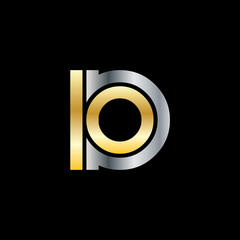 Initial Letter IO Linked Design Logo
