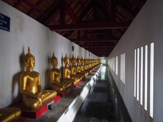 Buddha`s relic in a Thai temple