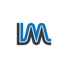 Initial Letter IM Linked Design Logo