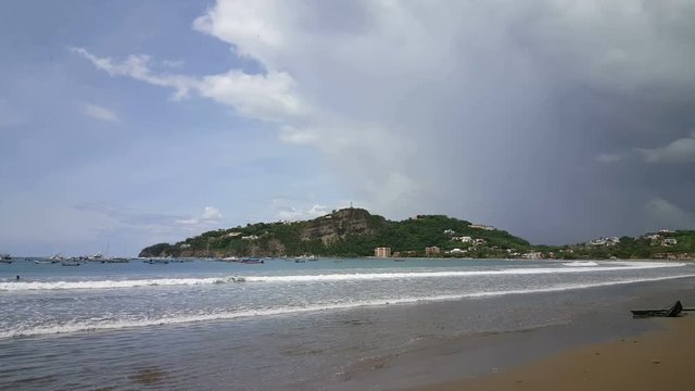 Pacific Ocean and beach at San Juan de Sur