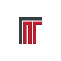 Initial Letter IT NT Linked Design Logo