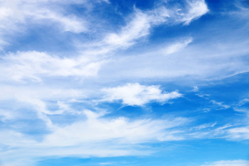Naklejka na ściany i meble Clouds and blue skies In the summer holiday