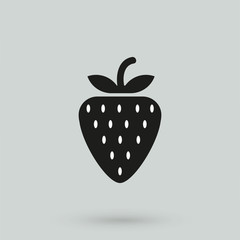 Strawberry icon vector