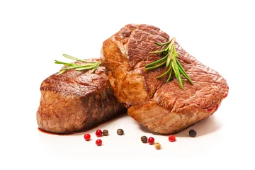 Foto op Canvas Grilled beef fillet steaks with spices © Alexander Raths
