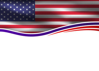 USA flag patriotic banner