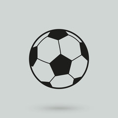 Obraz premium football soccer ball icon vector