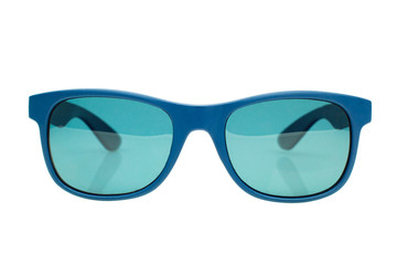 Blue Sunglasses Isolated On White