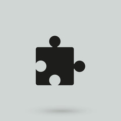 Puzzle icon vector