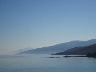Mittelmeer blaue Morgenstimmung Ikaria