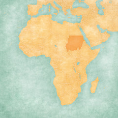 Map of Africa - Sudan