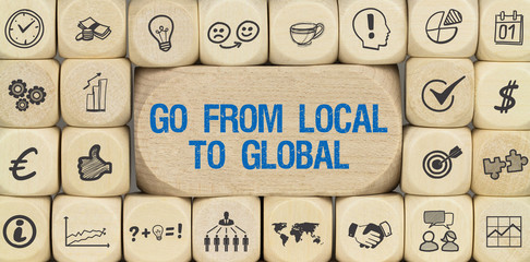 Go from Local to Global / Würfel mit Symbole