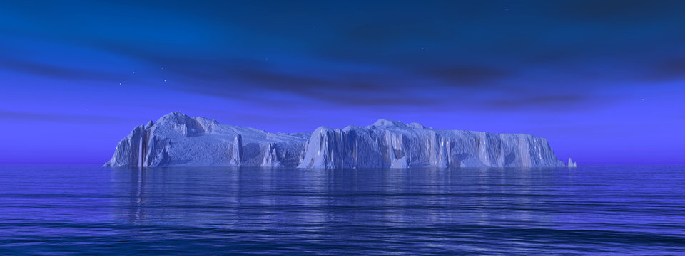 Eisberg in der Nacht