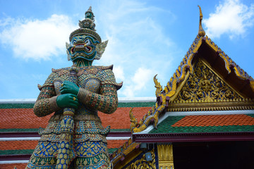Fototapeta na wymiar Grand Palace Temple in Bangkok, Thailand 