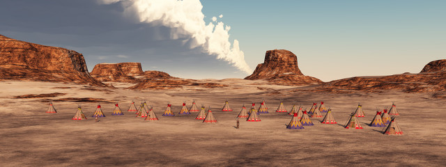 Indian camp in the mountains © Michael Rosskothen