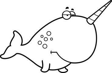 Bored Cartoon Narwhal © corythoman